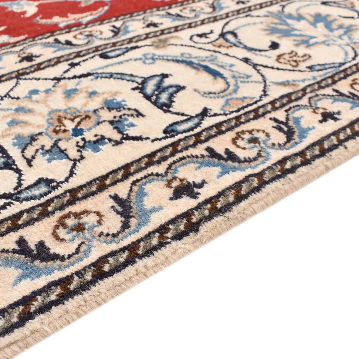 Tapis persan - Nain carré - 203 x 193 cm - rouge