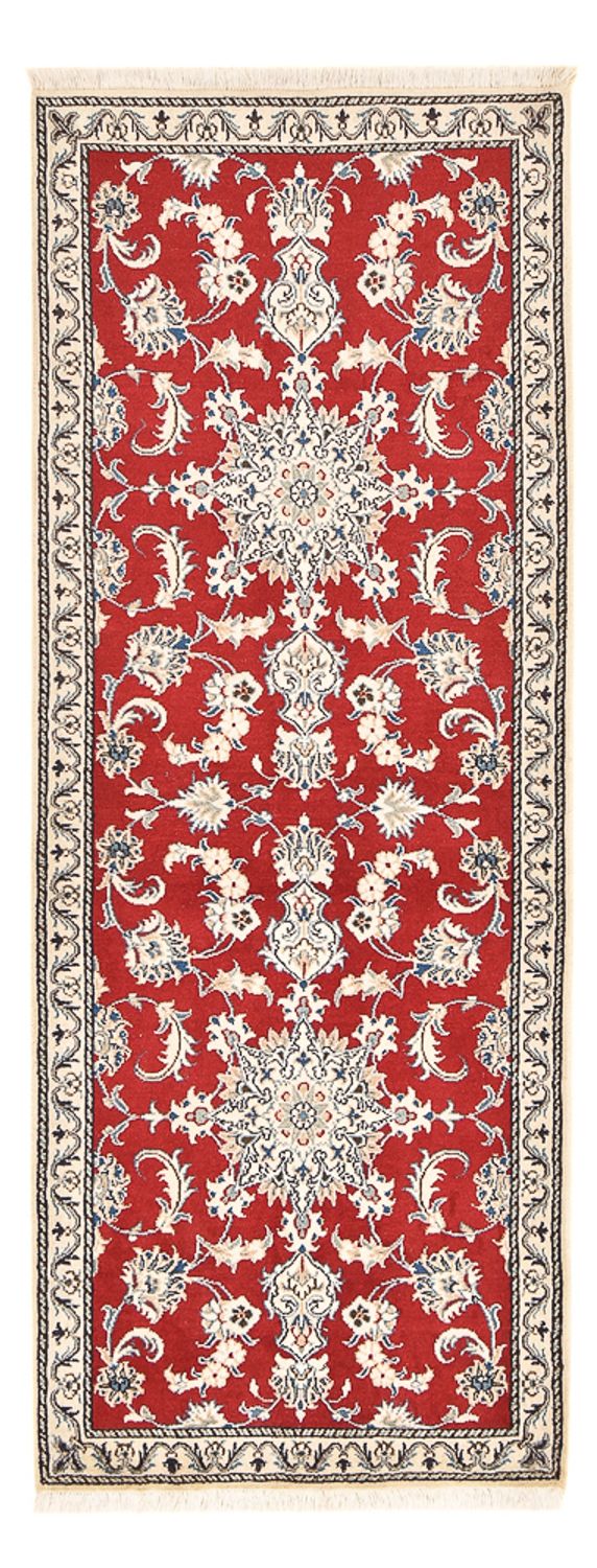 Tapis de couloir Tapis persan - Nain - 208 x 79 cm - rouge