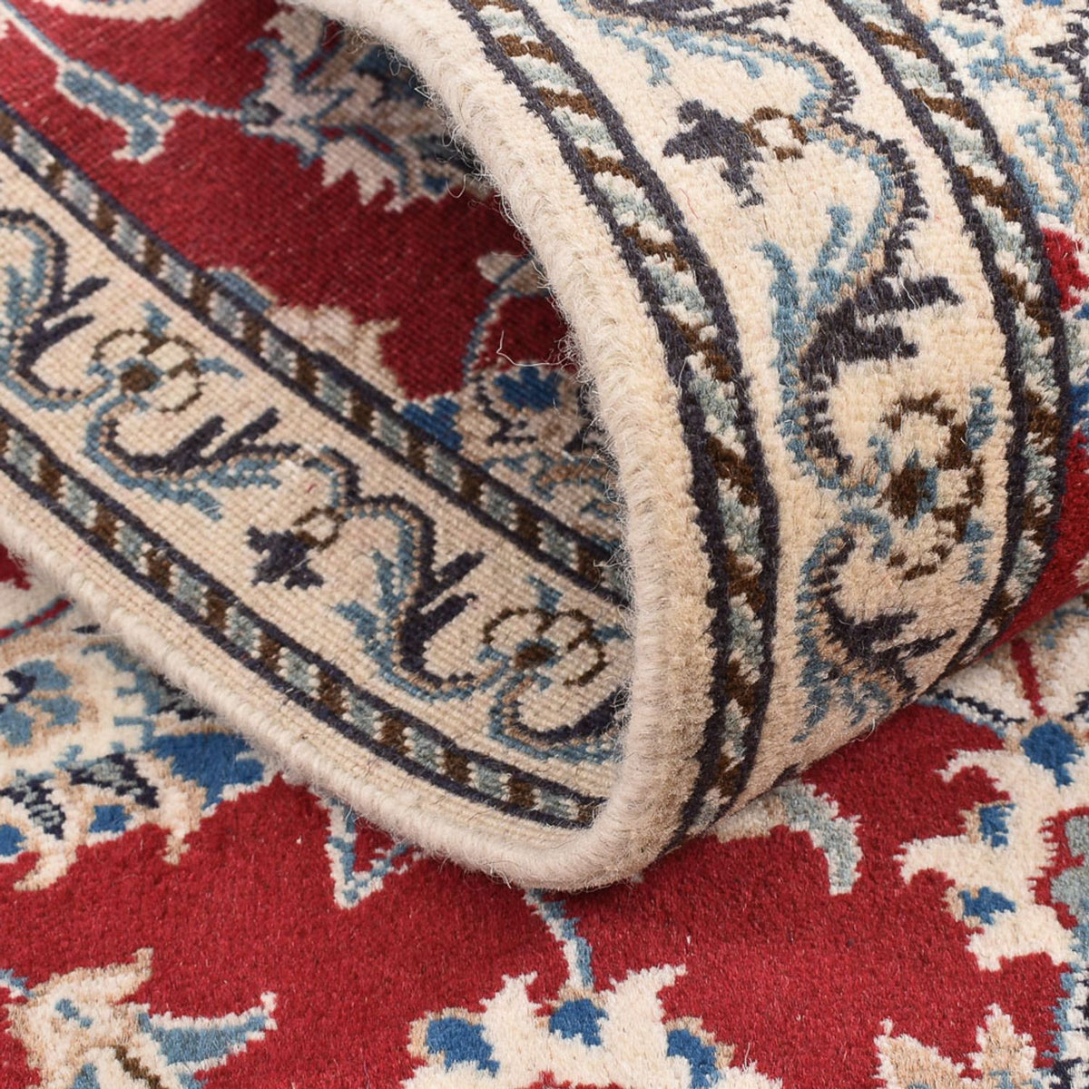 Tapis de couloir Tapis persan - Nain - 208 x 79 cm - rouge