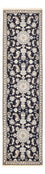 Tapis de couloir Tapis persan - Nain - 292 x 78 cm - bleu foncé