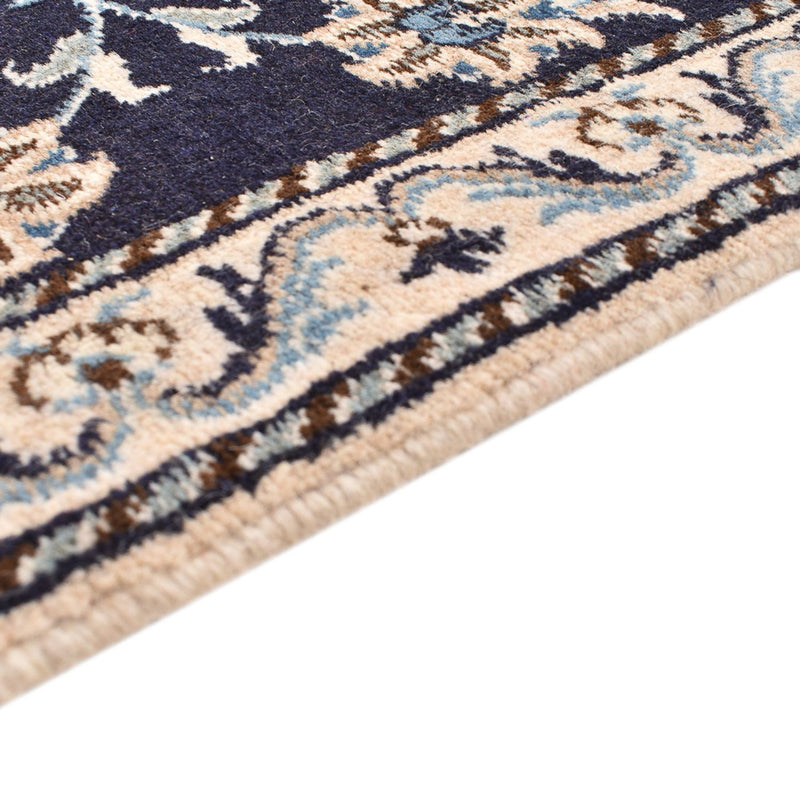 Tapis de couloir Tapis persan - Nain - 292 x 78 cm - bleu foncé