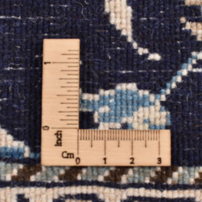 Tapis de couloir Tapis persan - Nain - 292 x 78 cm - bleu foncé