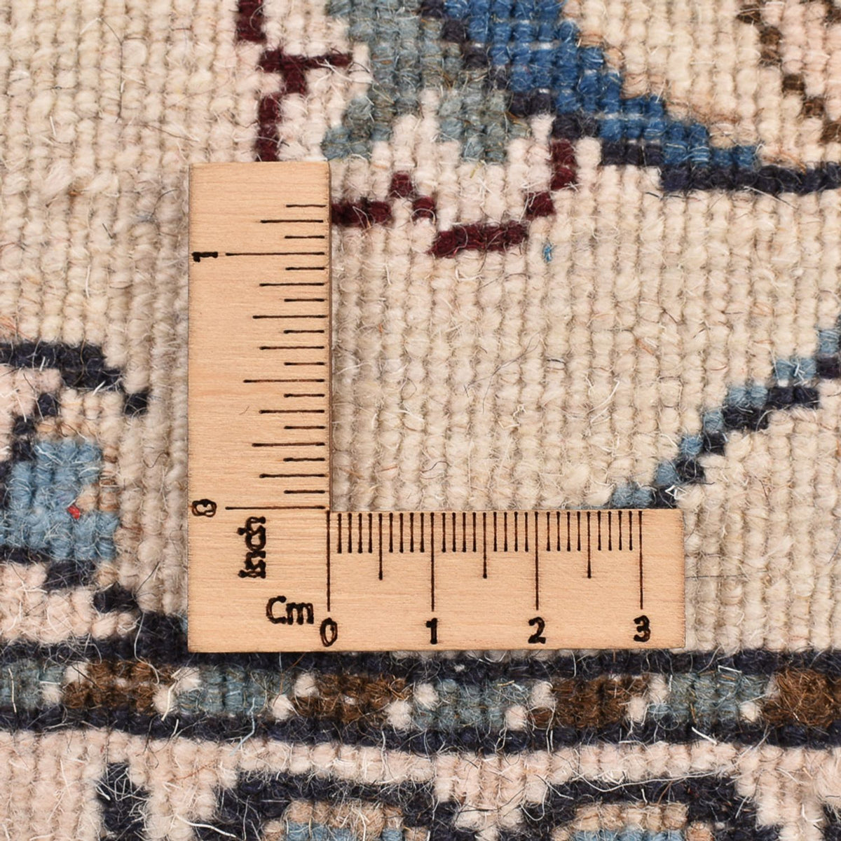 Tapis de couloir Tapis persan - Nain - 286 x 80 cm - beige