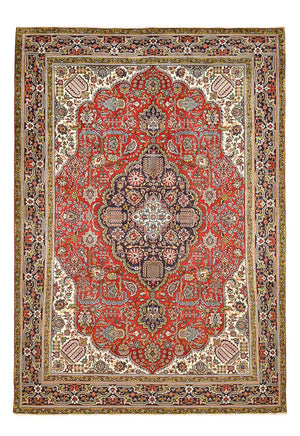 Tapis persan - Tabriz - 347 x 242 cm - rouge clair