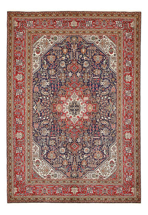 Tapis persan - Tabriz - 295 x 200 cm - bleu foncé