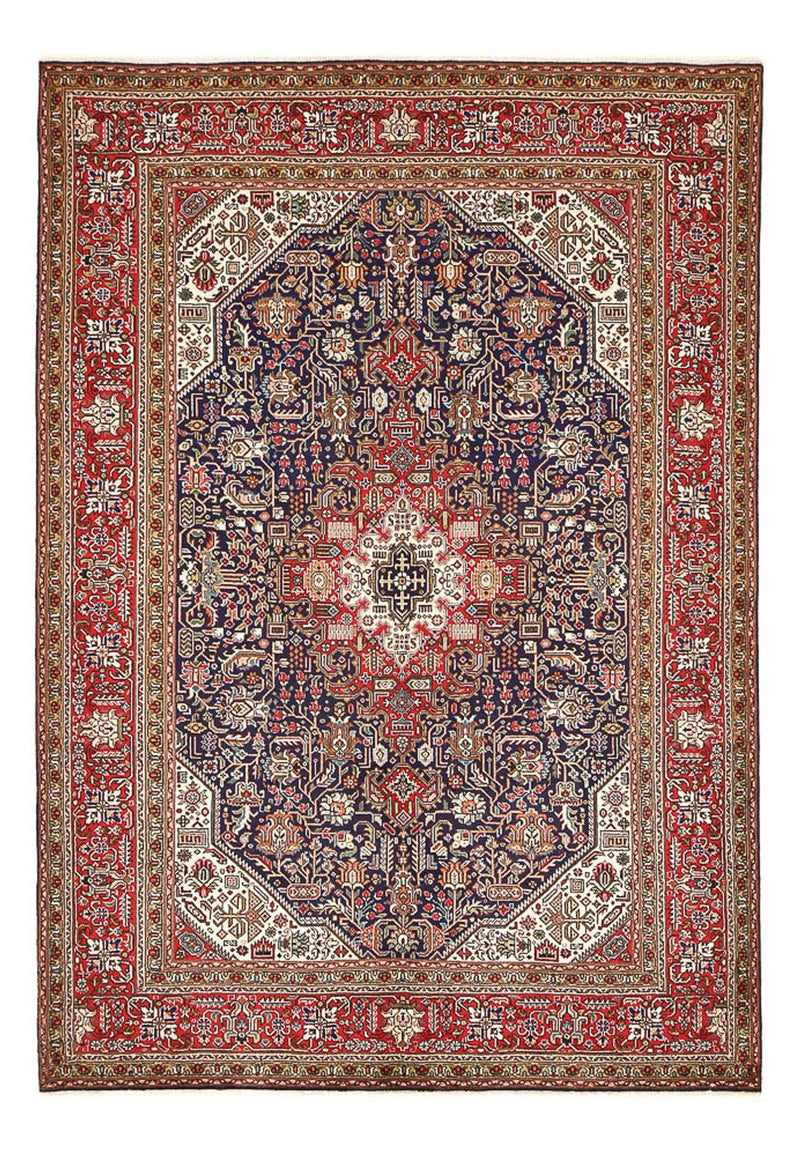 Tapis persan - Tabriz - 295 x 200 cm - bleu foncé