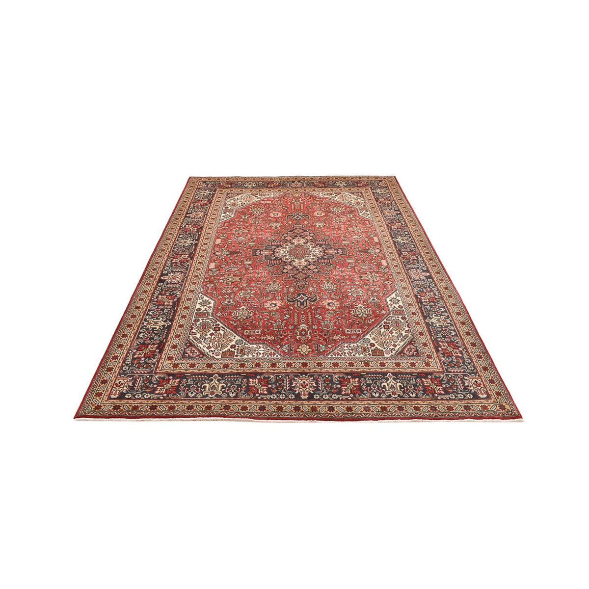 Tapis persan - Tabriz - 297 x 202 cm - rouge clair
