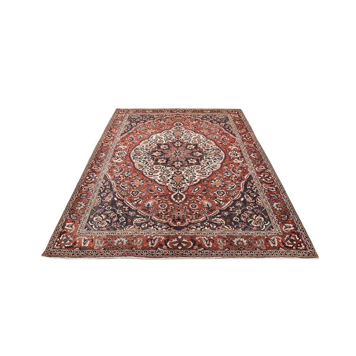 Tapis persan - Nomadic - 313 x 215 cm - rouge bordeaux