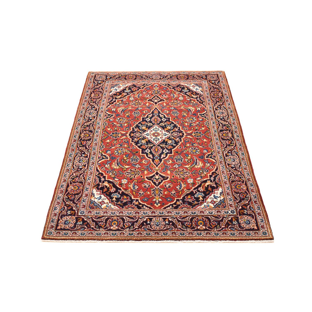 Tapis persan - Keshan - 167 x 114 cm - rouge clair