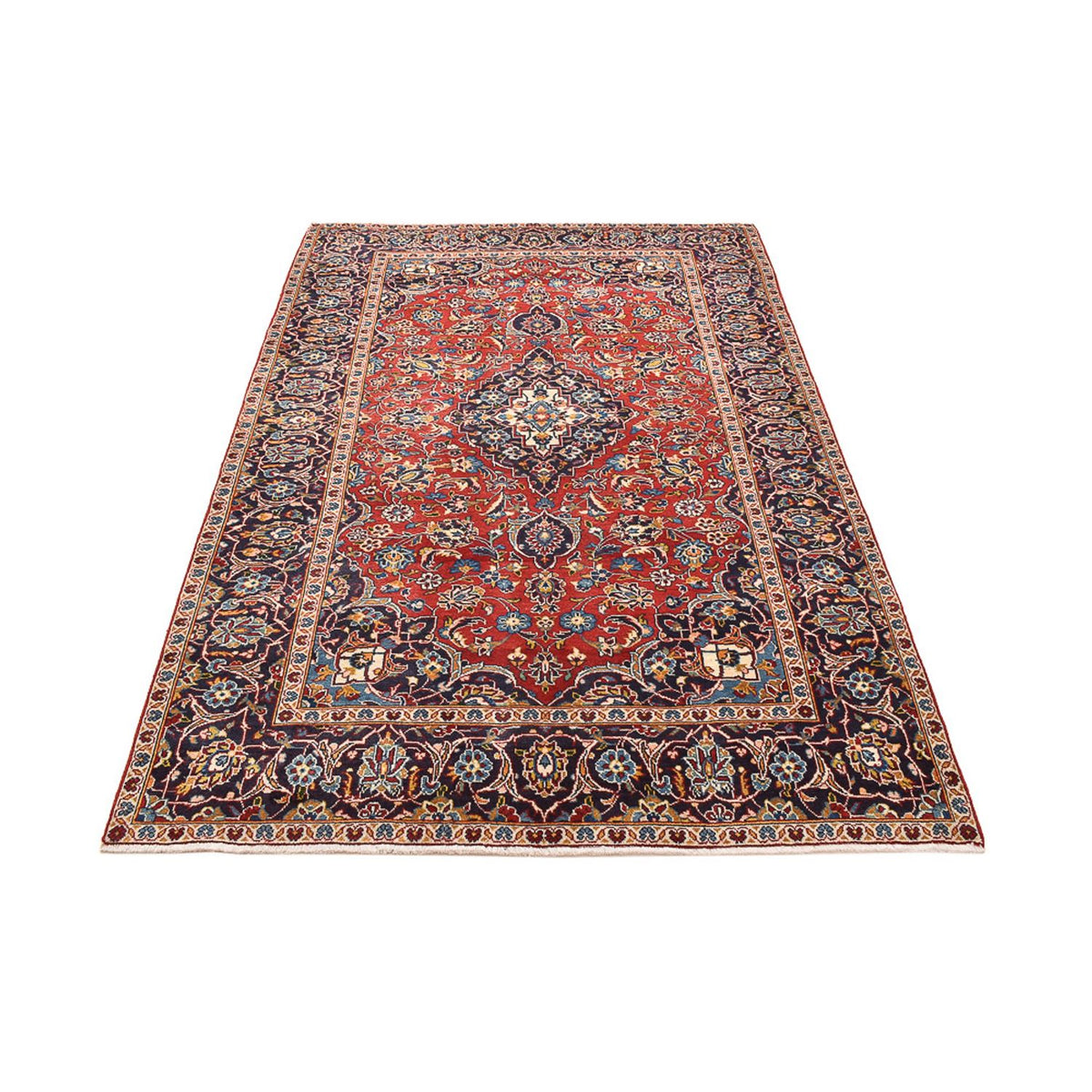Tapis persan - Keshan - 242 x 145 cm - rouge