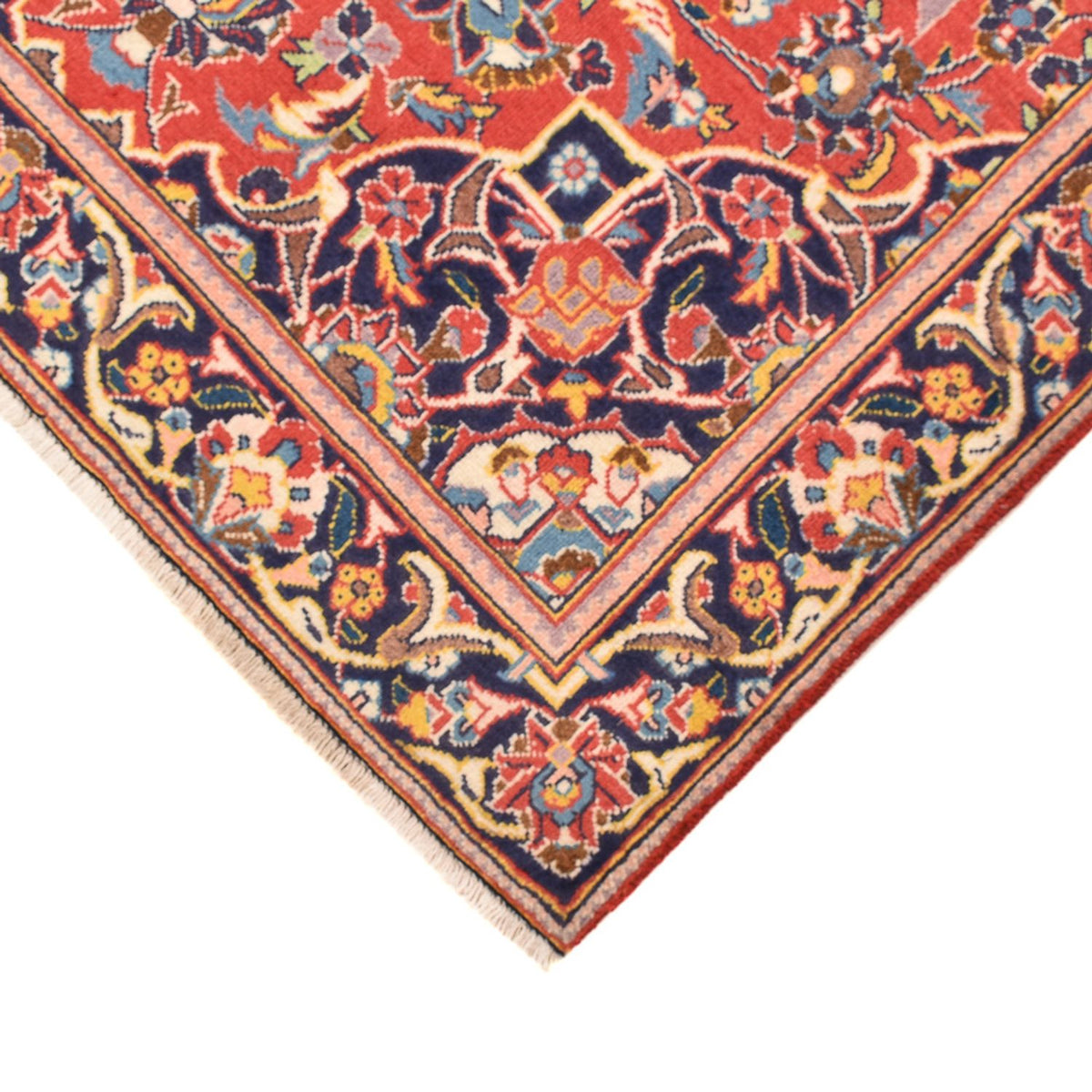 Tapis persan - Keshan - 163 x 101 cm - rouge clair