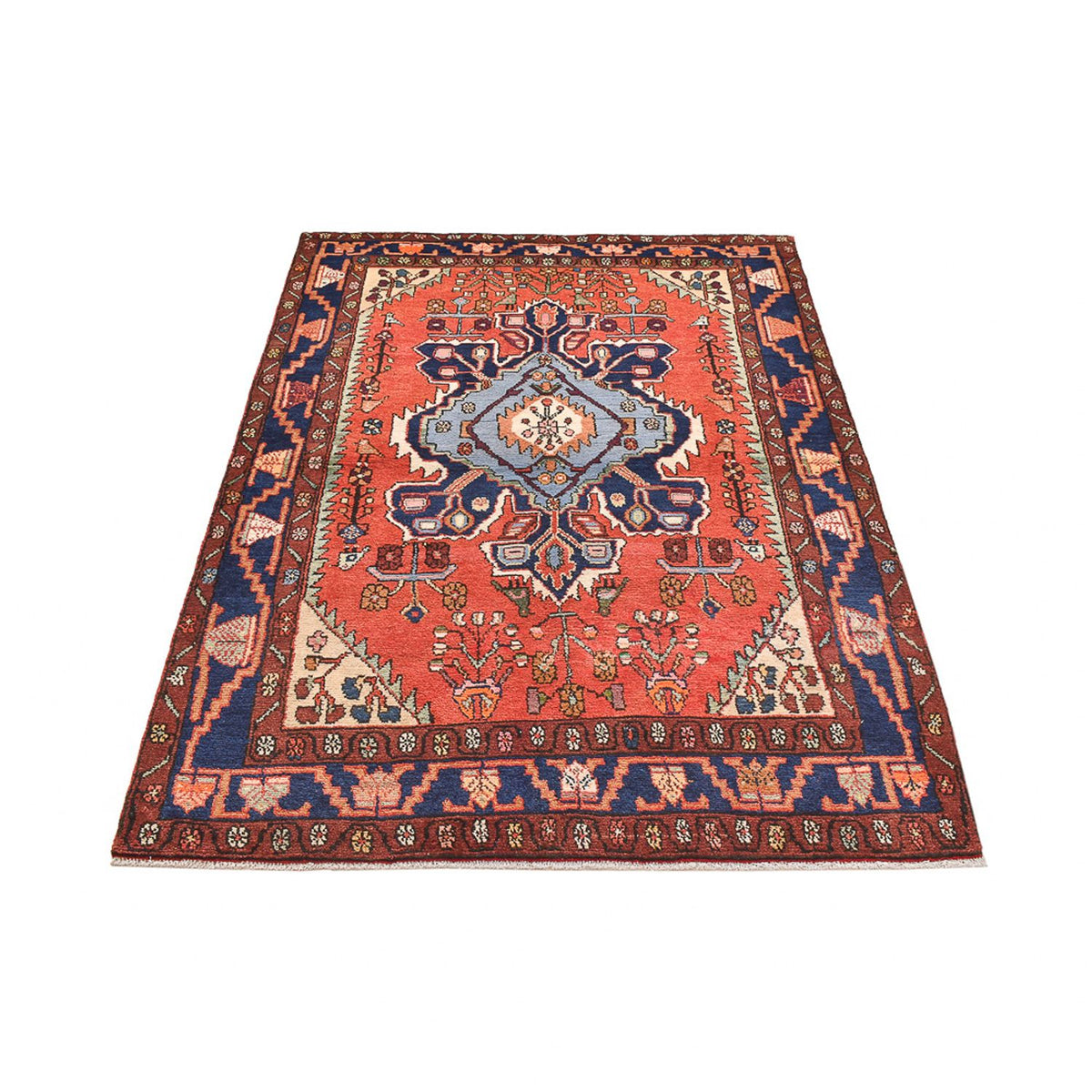 Tapis persan - Nomadic - 207 x 136 cm - rouge