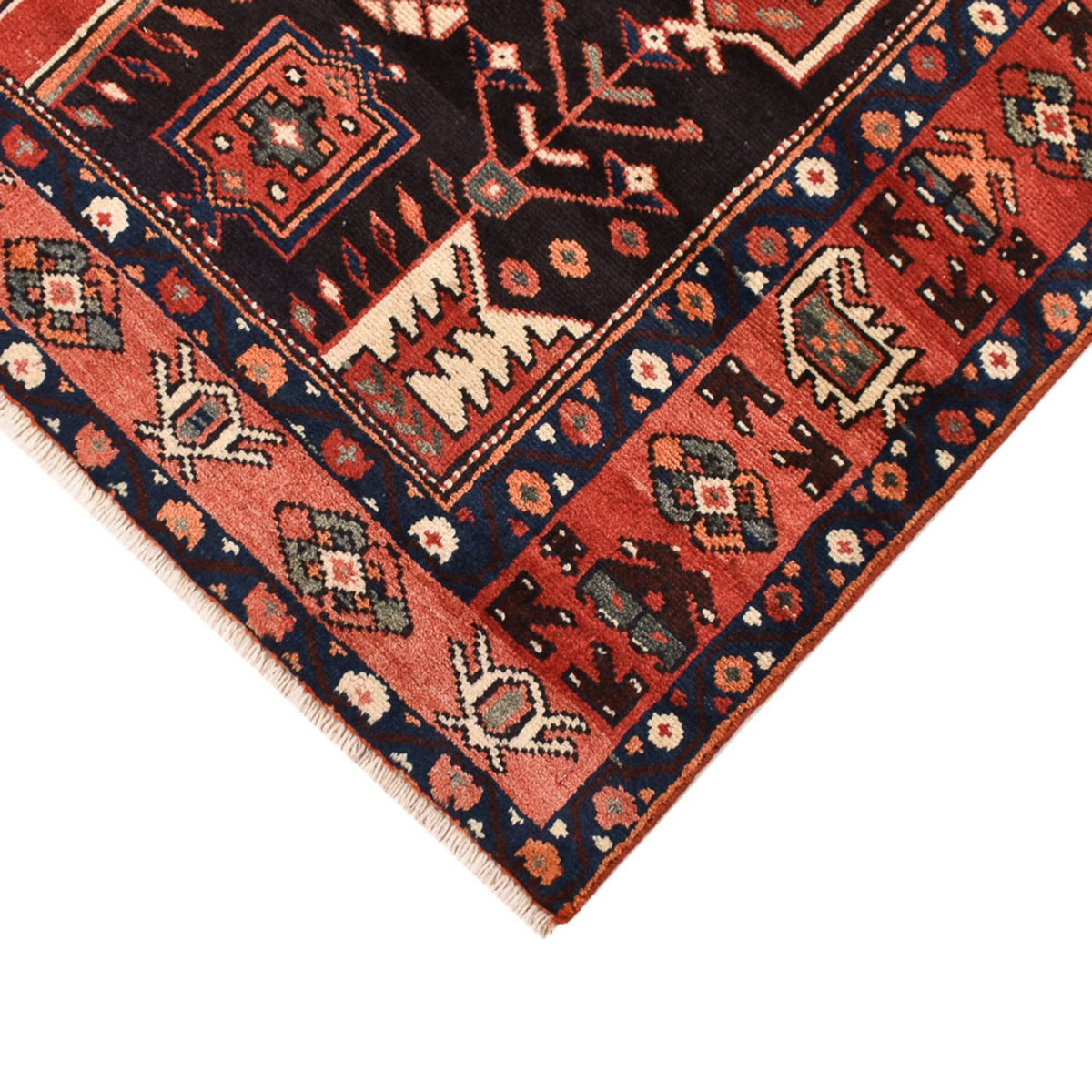 Tapis persan - Nomadic - 200 x 130 cm - rouge clair