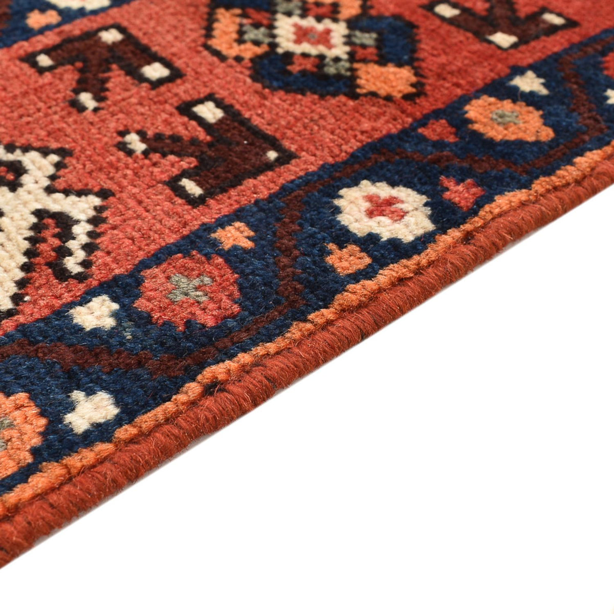 Tapis persan - Nomadic - 200 x 130 cm - rouge clair
