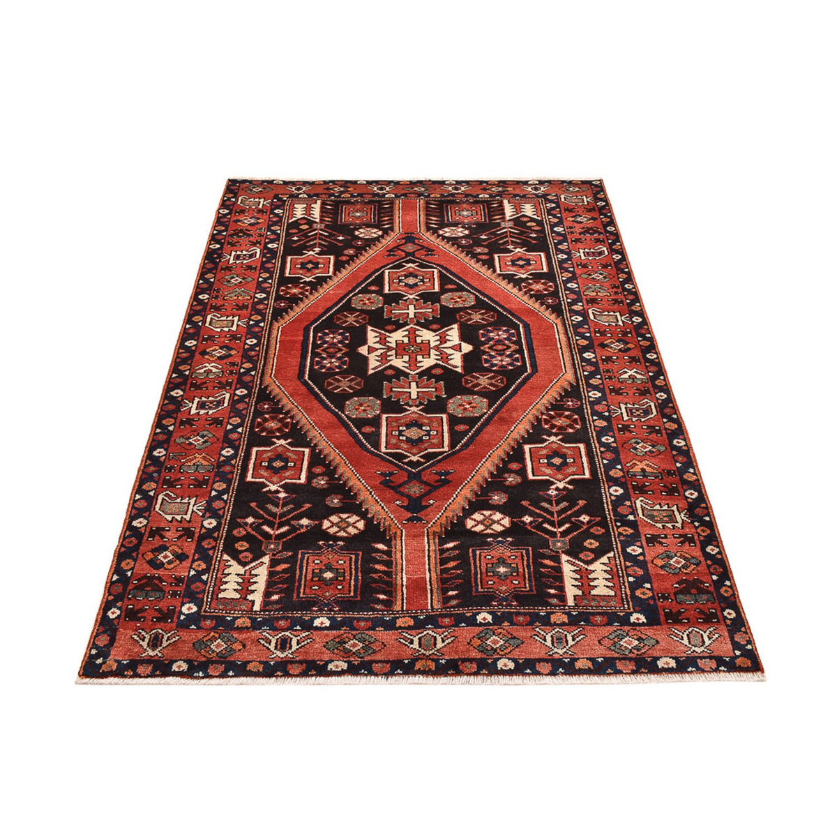 Tapis persan - Nomadic - 200 x 130 cm - rouge clair
