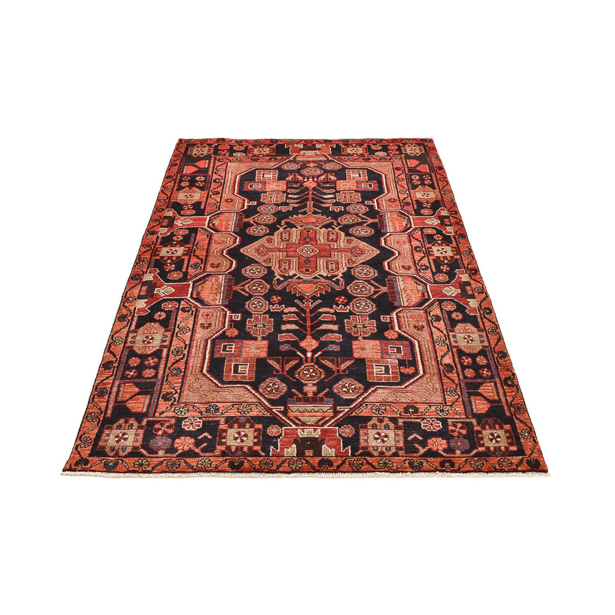 Tapis persan - Nomadic - 222 x 140 cm - rouge clair