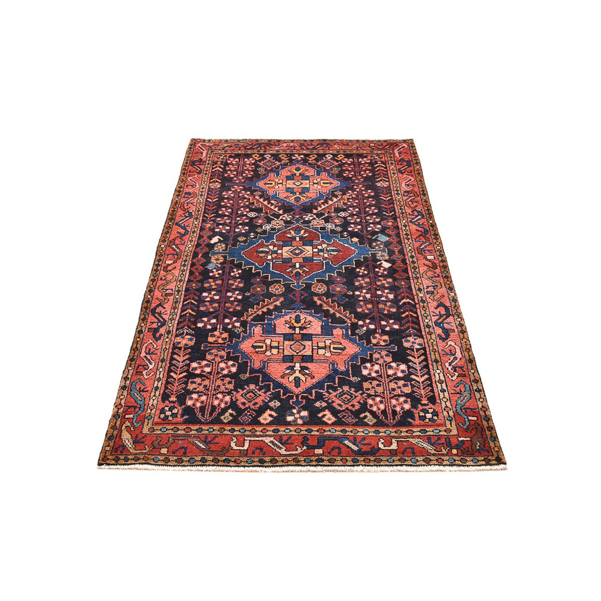 Tapis persan - Nomadic - 187 x 107 cm - bleu foncé