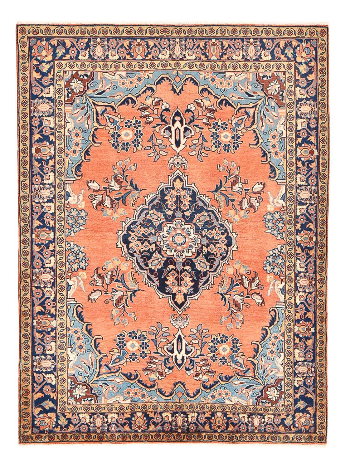 Tapis persan - Royal - 220 x 160 cm - rouge clair