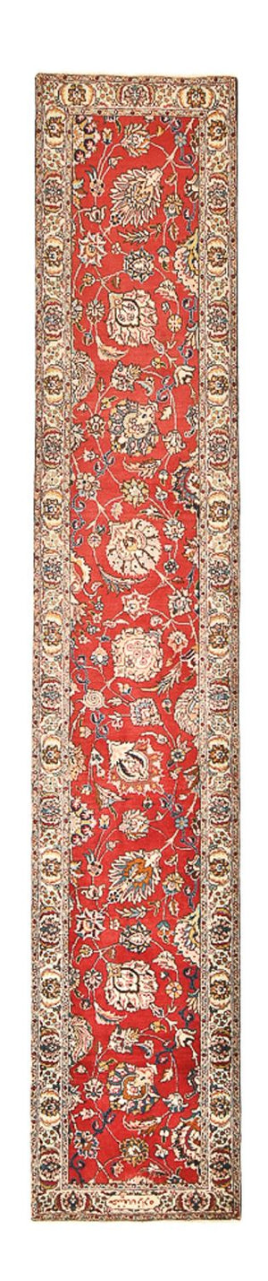 Tapis de couloir Tapis persan - Tabriz - 398 x 72 cm - rouge