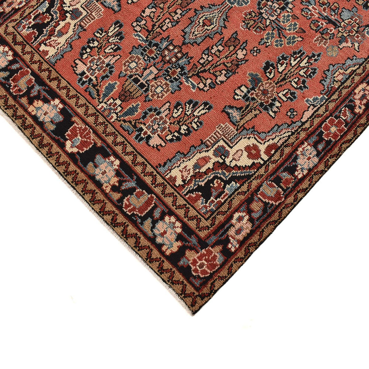 Tapis de couloir Tapis persan - Nomadic - 419 x 110 cm - rouge clair