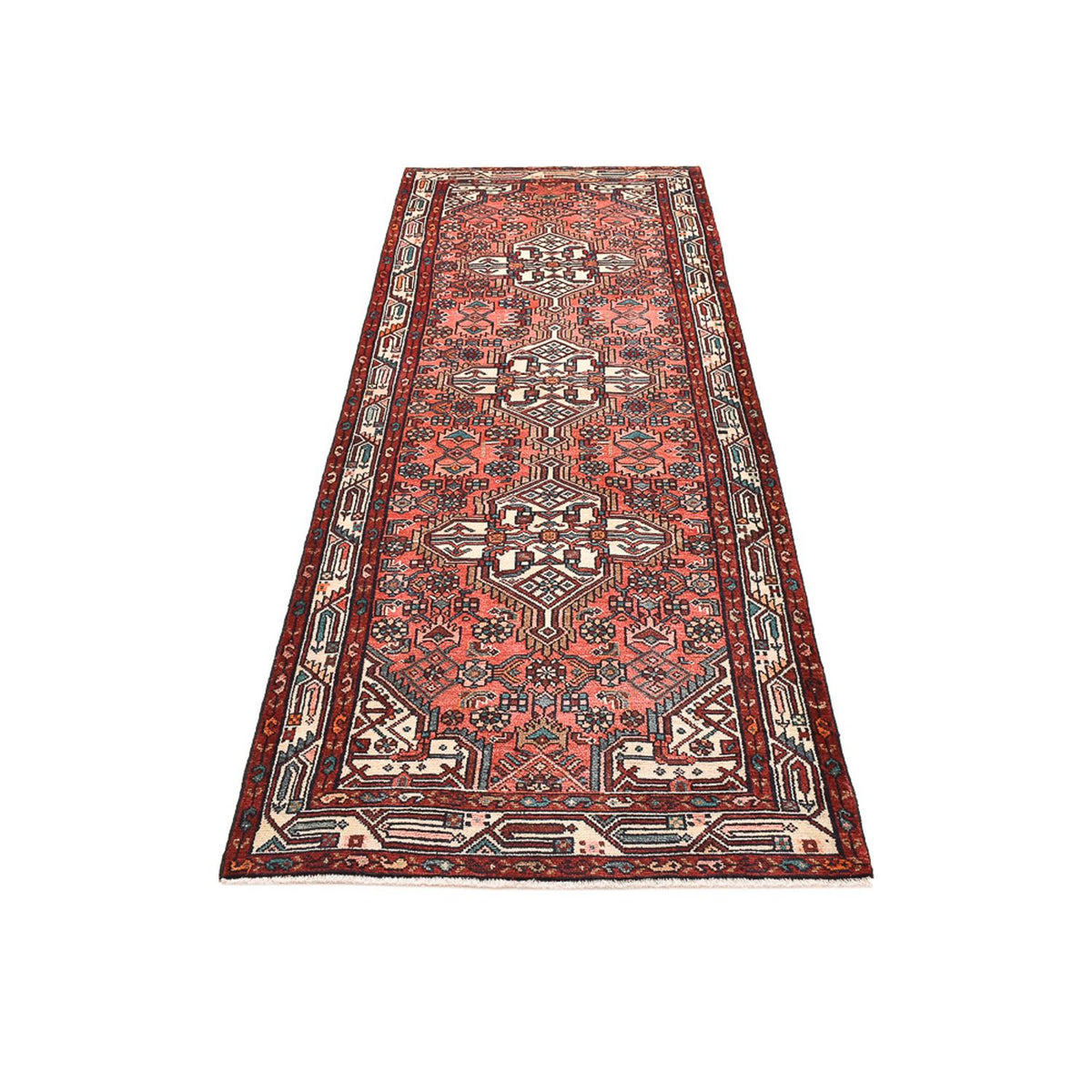 Tapis de couloir Tapis persan - Nomadic - 277 x 100 cm - rouge clair