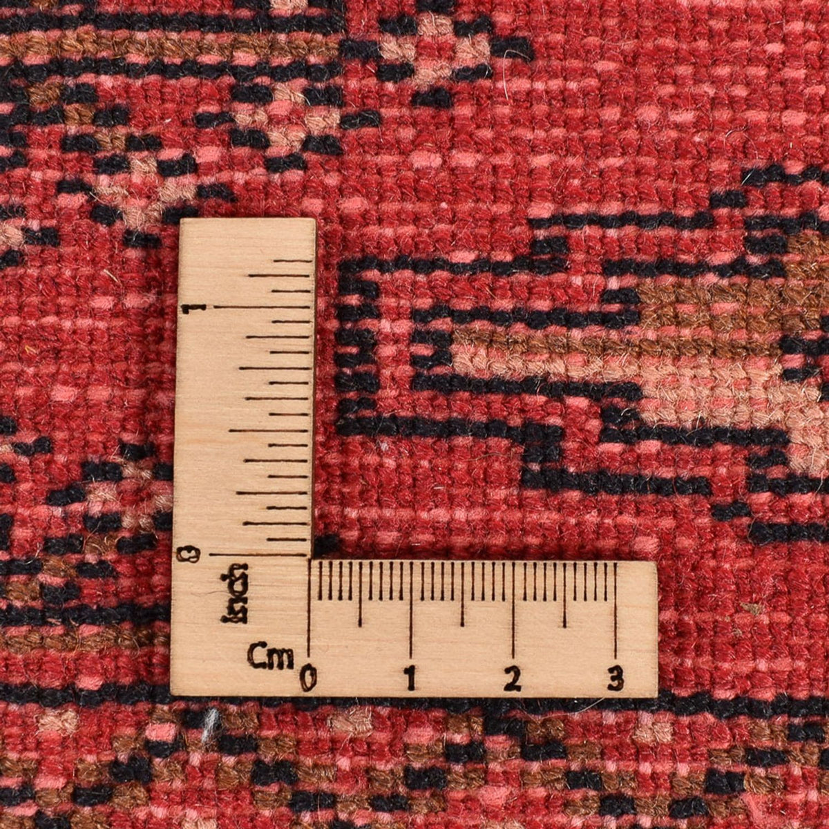 Tapis de couloir Tapis Turkaman - 276 x 102 cm - rouge