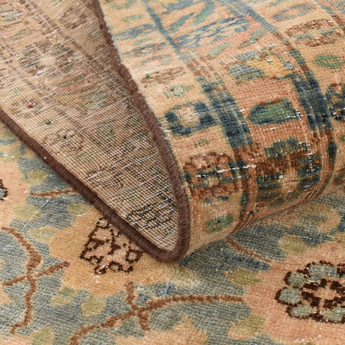 Tapis vintage - 146 x 95 cm - caramel