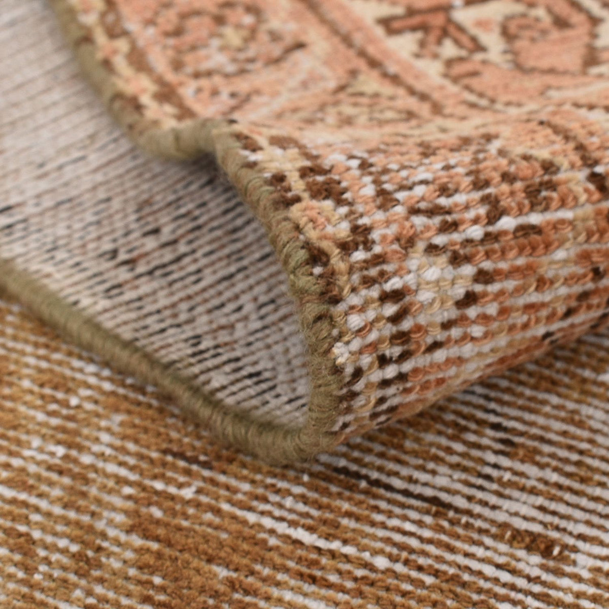 Tapis de couloir Tapis vintage - 350 x 136 cm - beige foncé