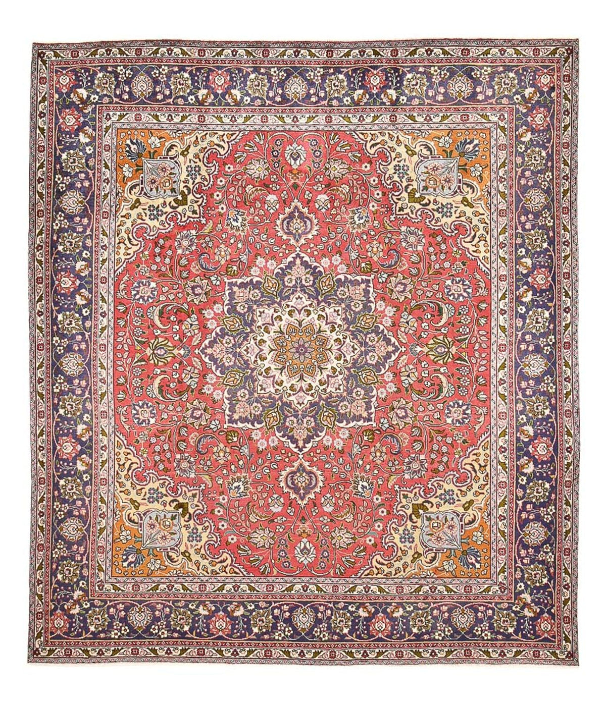 Tapis persan - Tabriz - 374 x 300 cm - rouge