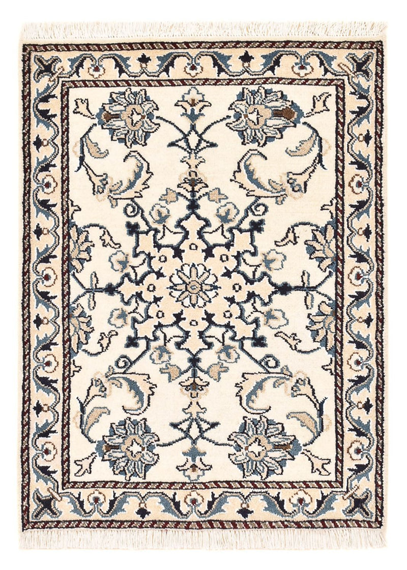 Tapis persan - Nain - 89 x 61 cm - crème