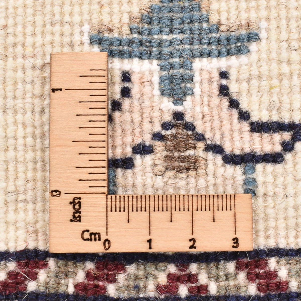 Tapis persan - Nain - 89 x 61 cm - crème