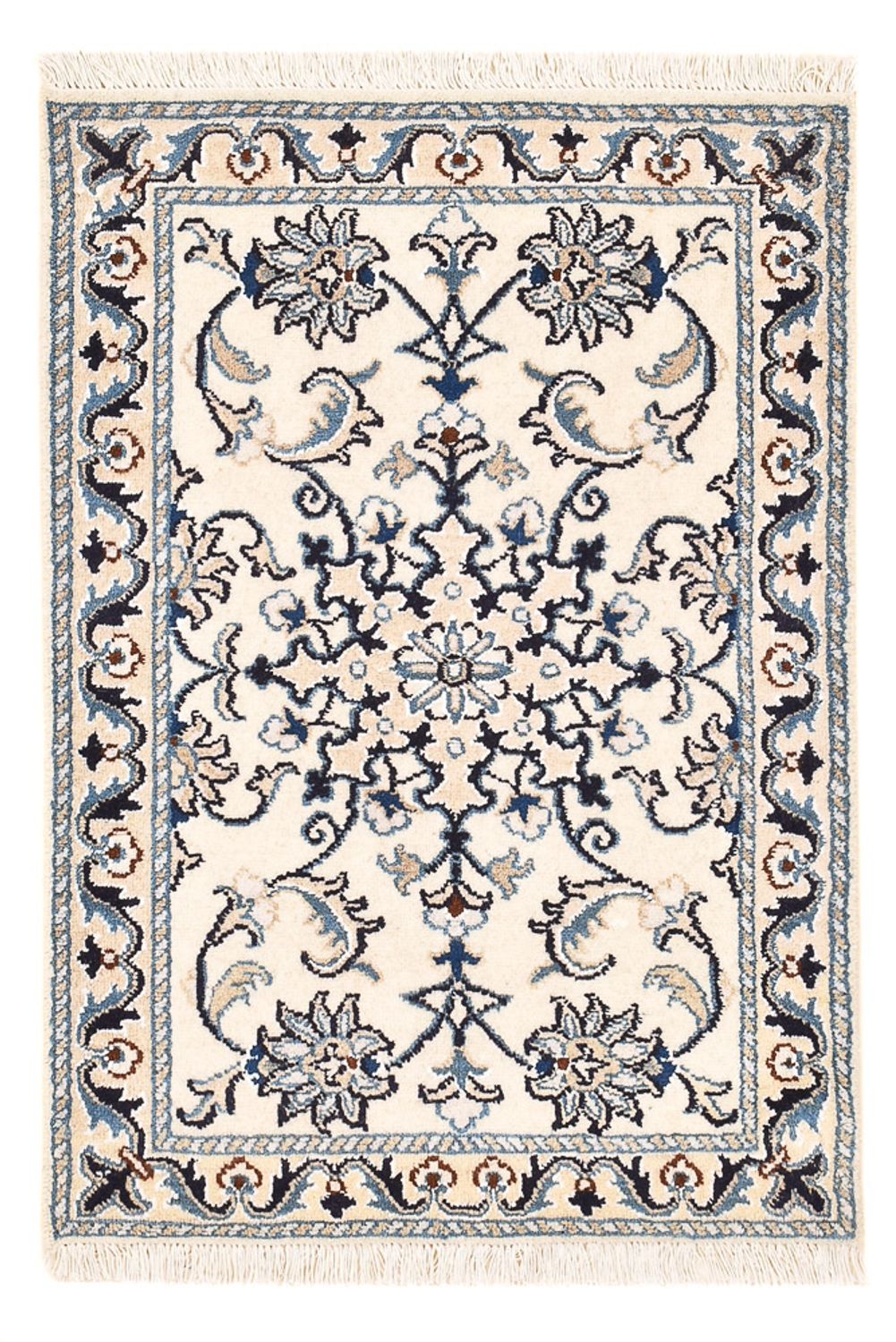 Tapis persan - Nain - 87 x 57 cm - beige