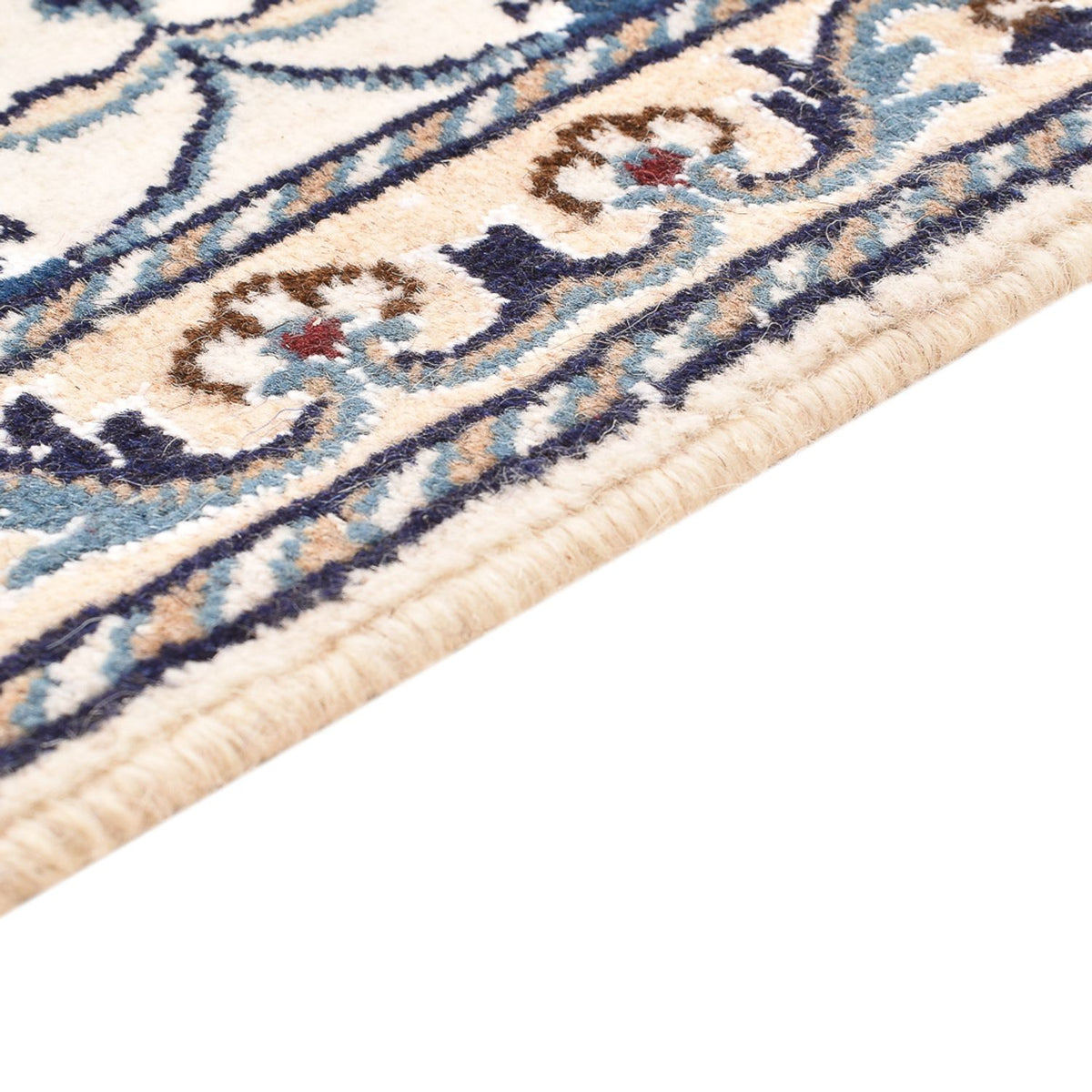 Tapis persan - Nain - 87 x 60 cm - crème