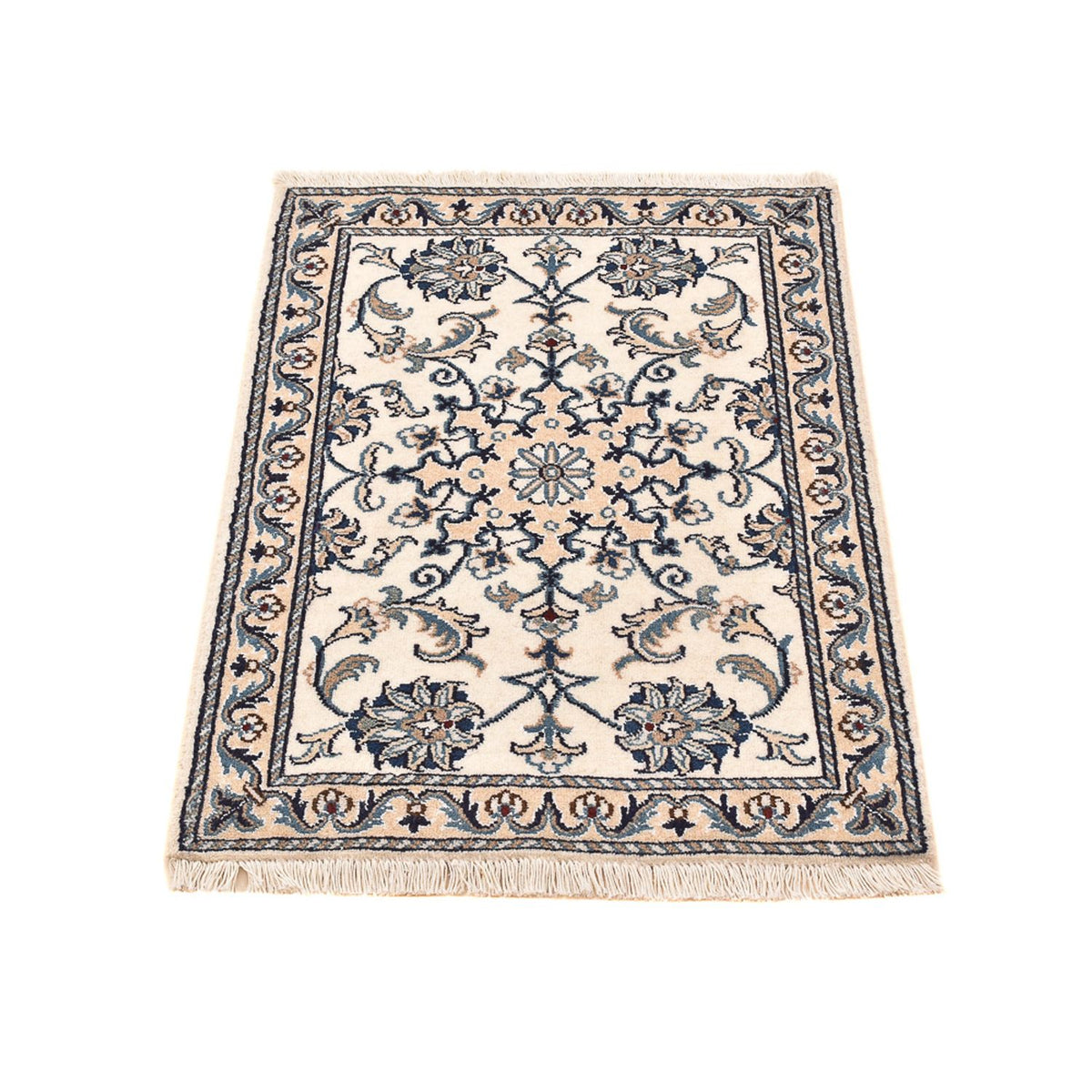 Tapis persan - Nain - 87 x 60 cm - crème