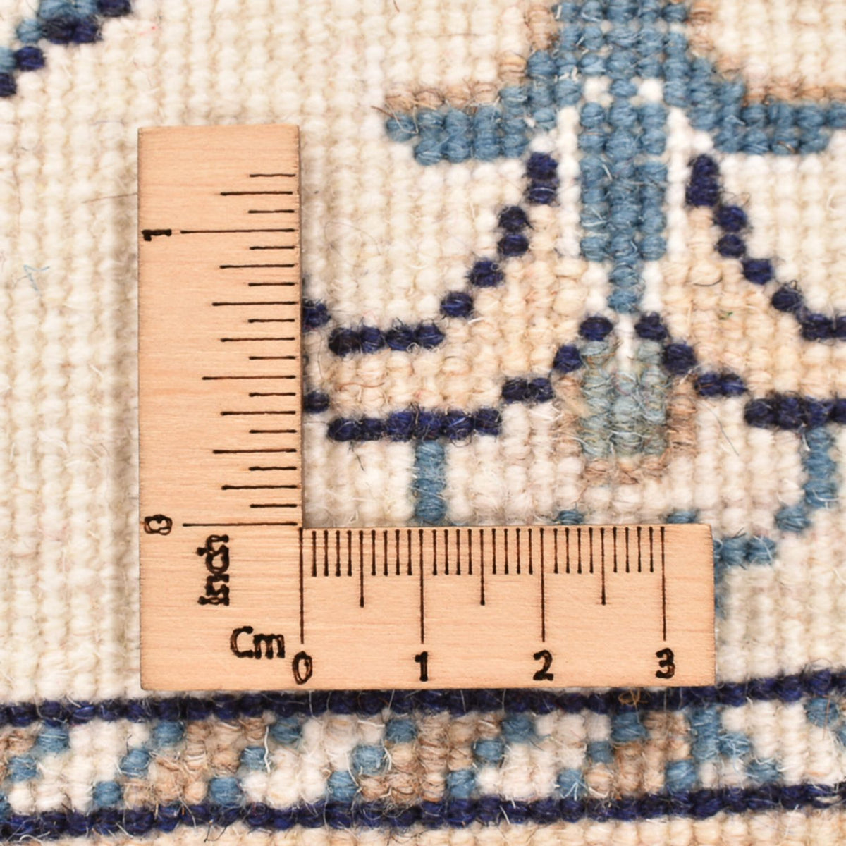 Tapis persan - Nain - 87 x 60 cm - crème