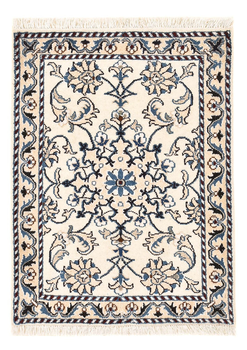 Tapis persan - Nain - 81 x 57 cm - crème