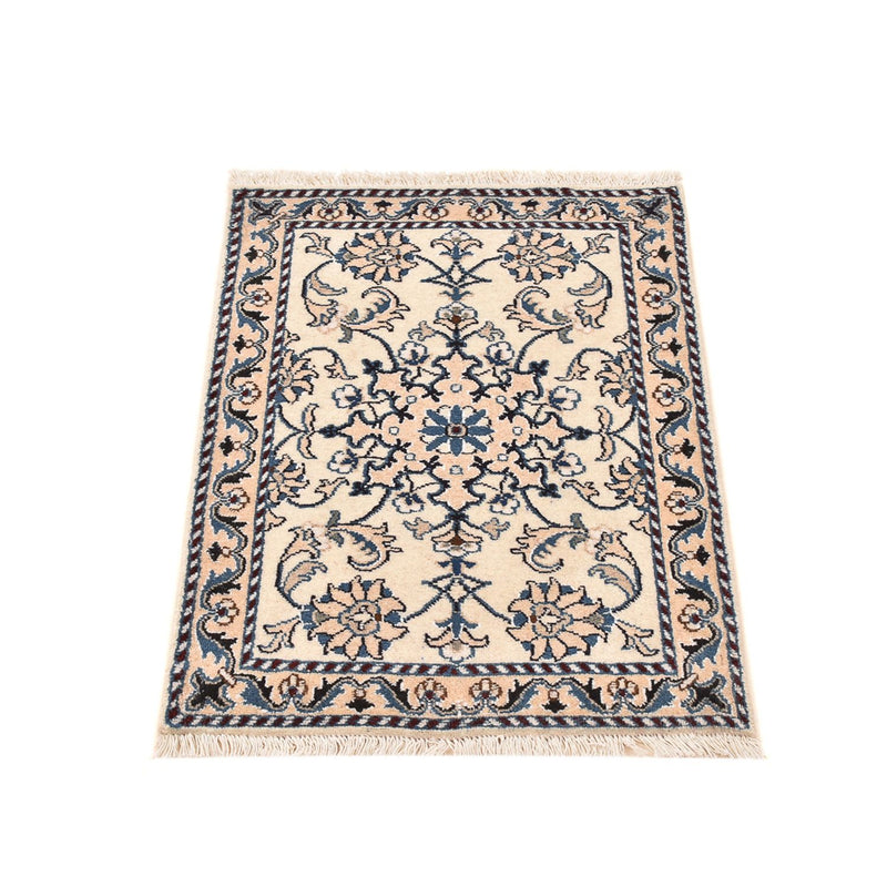Tapis persan - Nain - 81 x 57 cm - crème