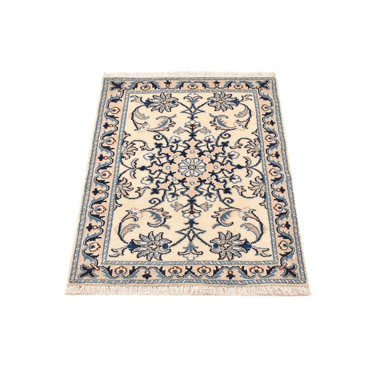 Tapis persan - Nain - 85 x 60 cm - crème