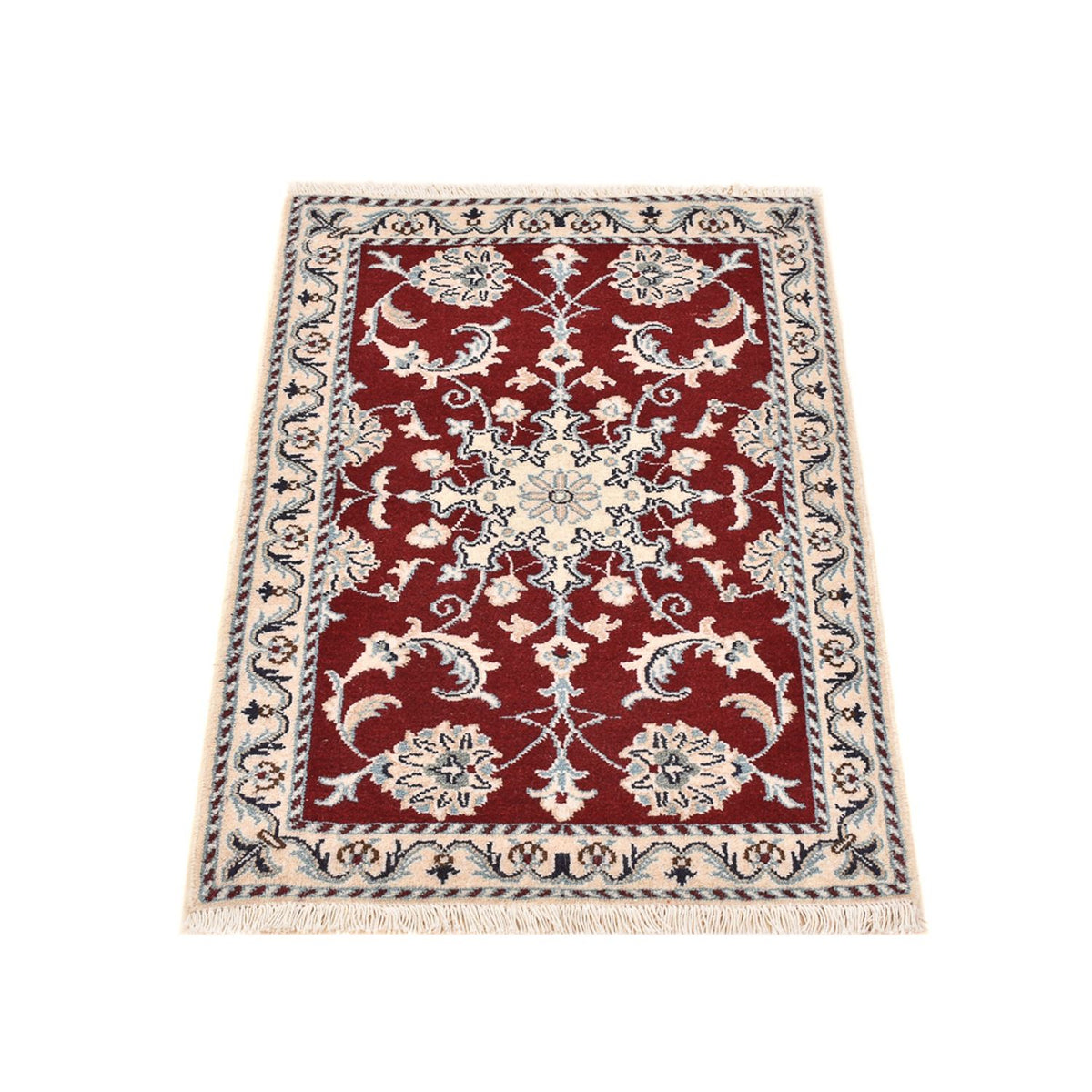 Tapis persan - Nain - 94 x 60 cm - rouge