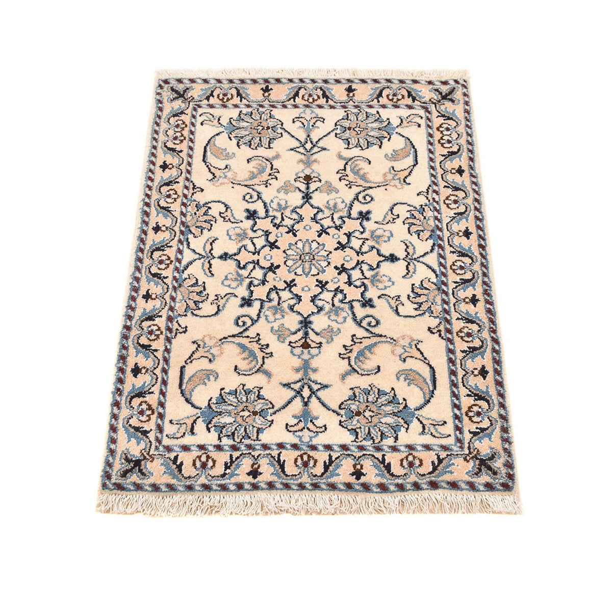 Tapis persan - Nain - 85 x 58 cm - crème