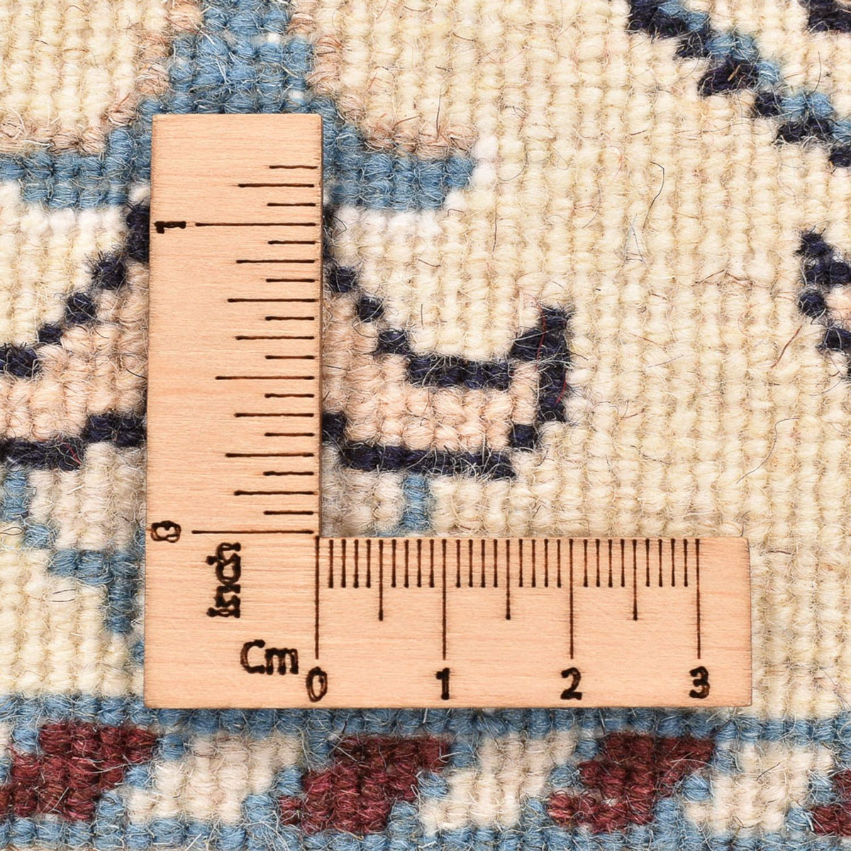 Tapis persan - Nain - 85 x 58 cm - crème