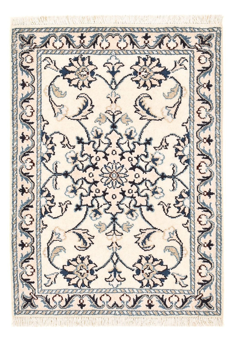 Tapis persan - Nain - 84 x 58 cm - crème