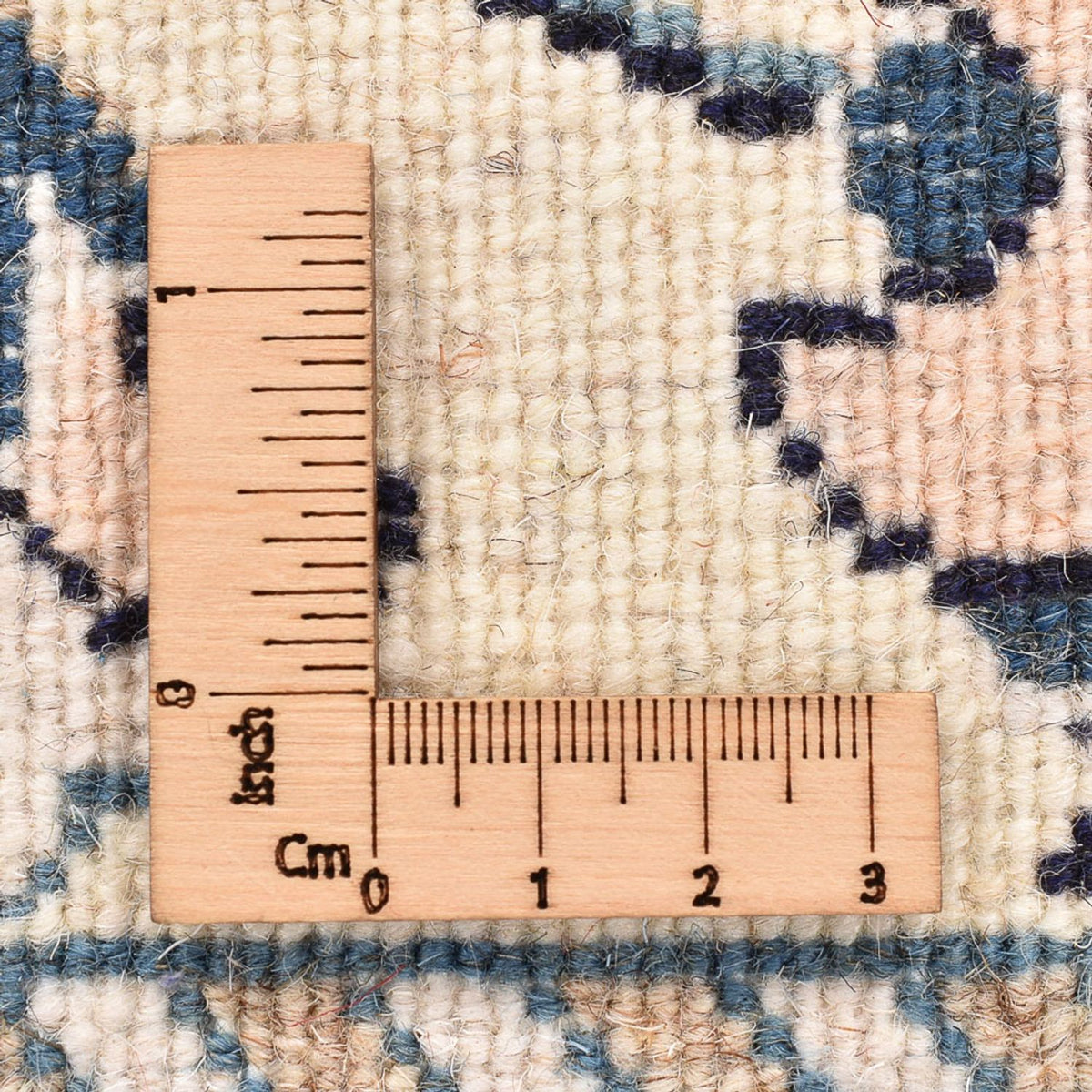 Tapis persan - Nain - 84 x 58 cm - crème