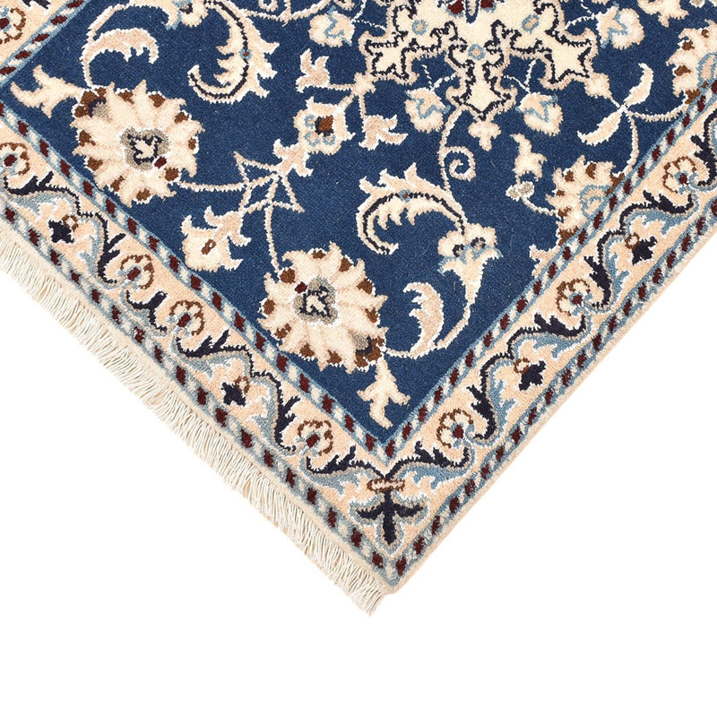 Tapis persan - Nain - 85 x 60 cm - bleu