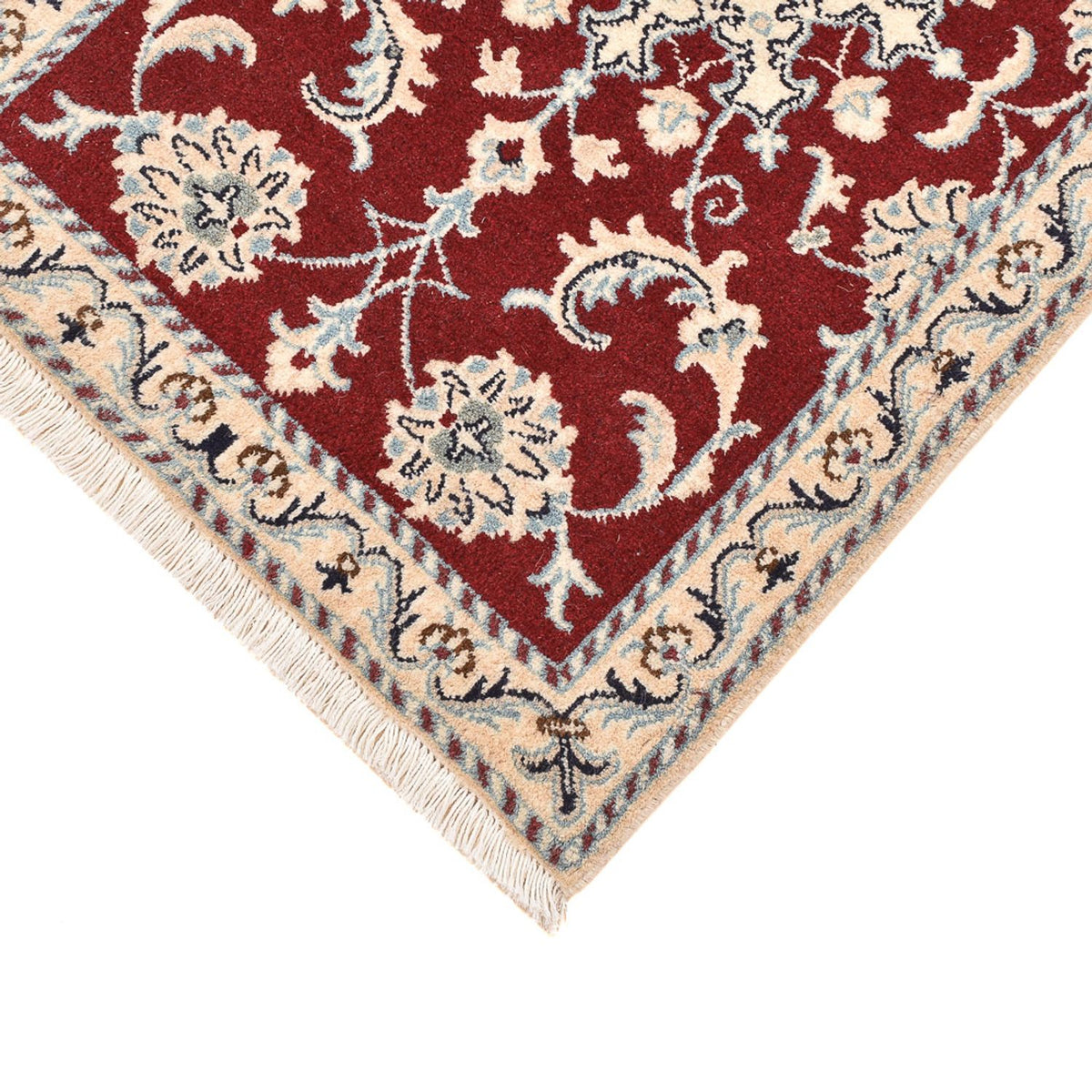 Tapis persan - Nain - 95 x 60 cm - rouge