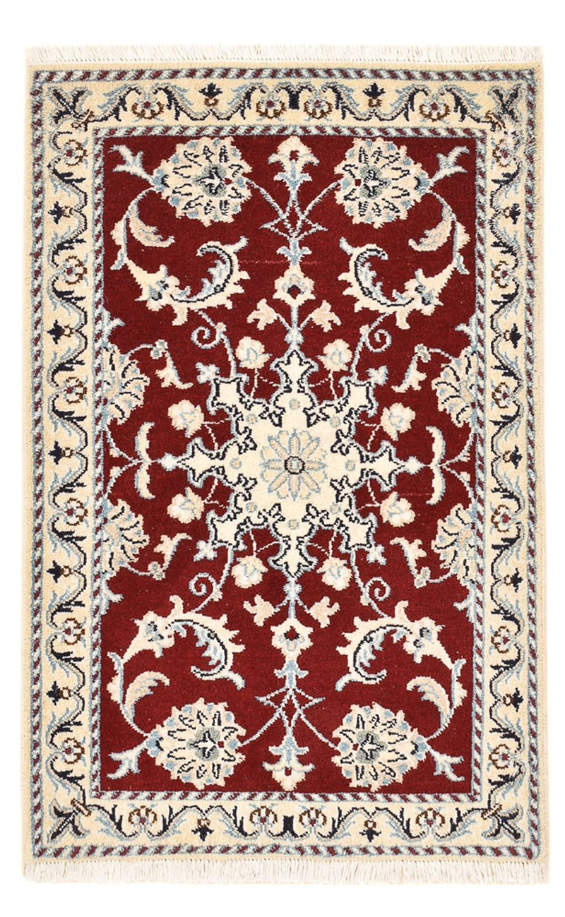 Tapis persan - Nain - 96 x 61 cm - rouge
