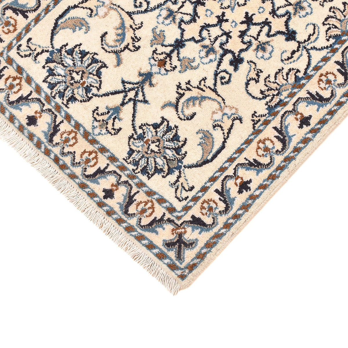 Tapis persan - Nain - 88 x 58 cm - crème