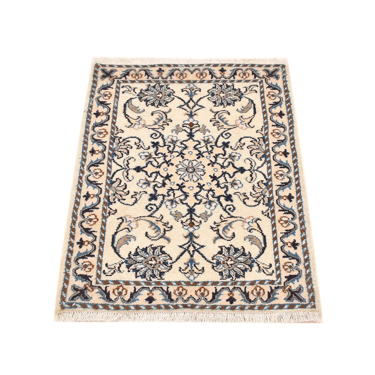 Tapis persan - Nain - 88 x 58 cm - crème