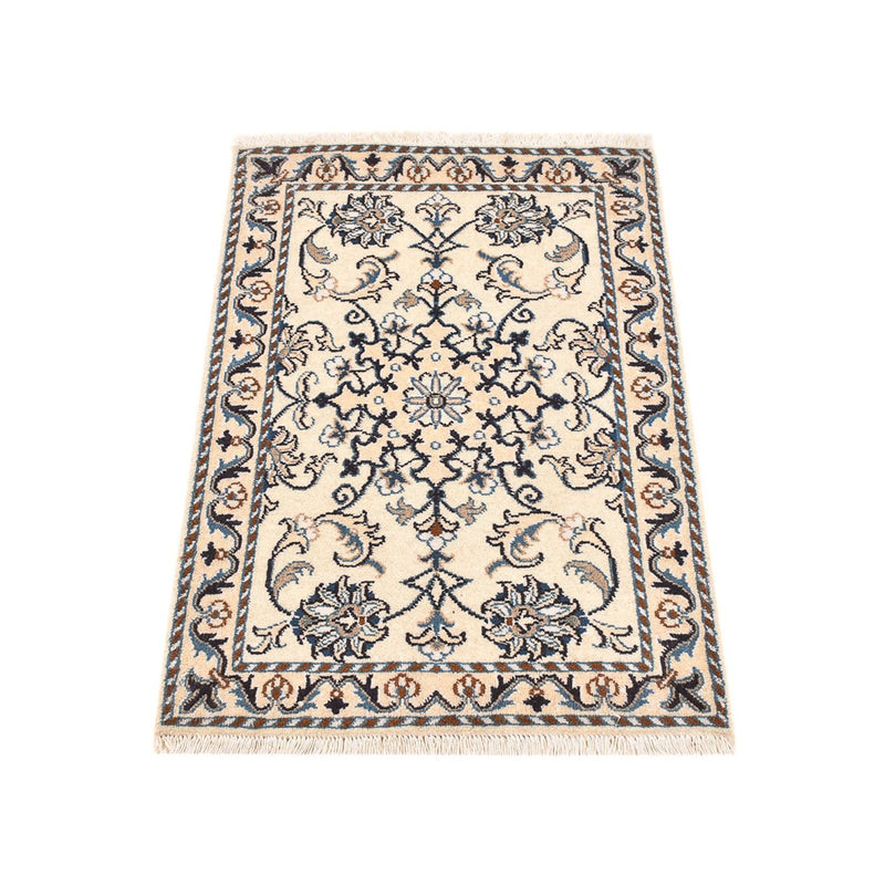 Tapis persan - Nain - 87 x 58 cm - crème