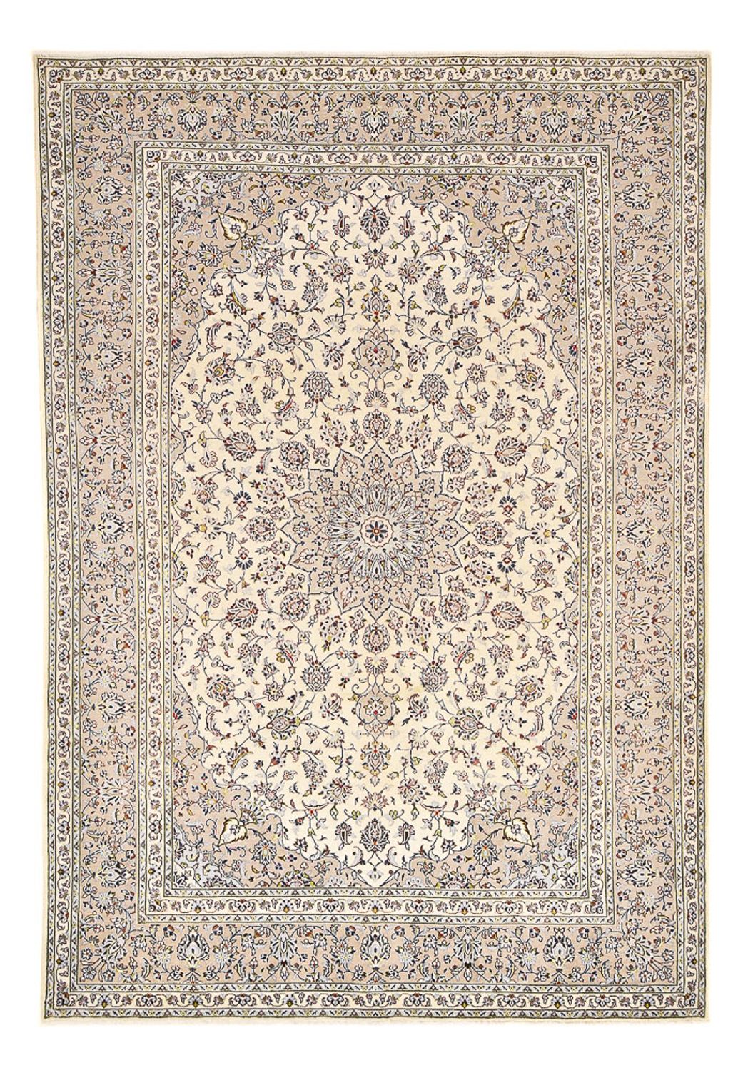 Tapis persan - Keshan - 355 x 245 cm - beige foncé